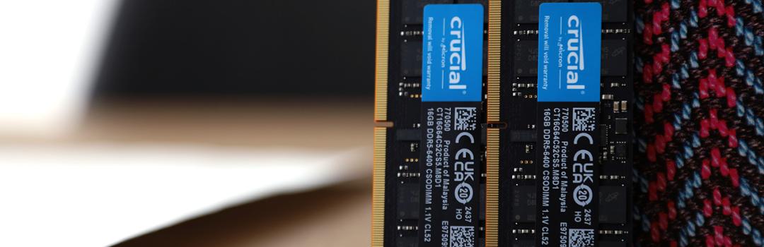 CUDIMM for Laptops: Crucial CT2K16G64C52CS5 DDR5-6400 2x16GB Report